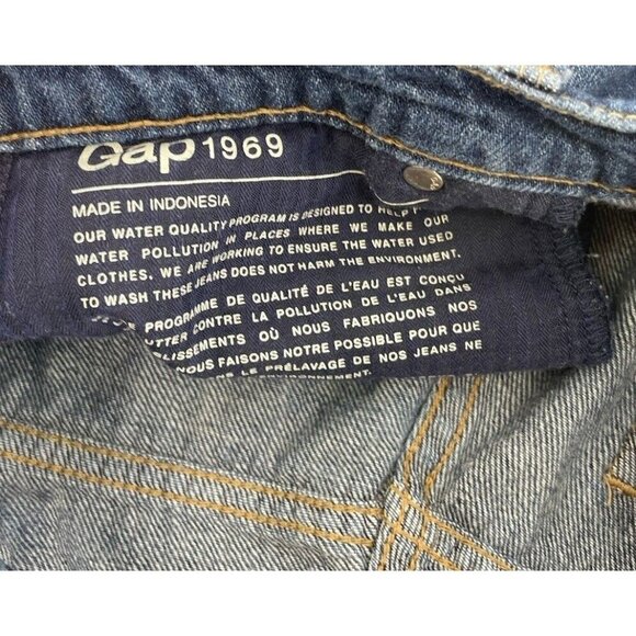 Gap 1969 Original Best Girlfriend Jean Shorts Womens Size 27 Distressed Cut Off - Picture 5 of 10